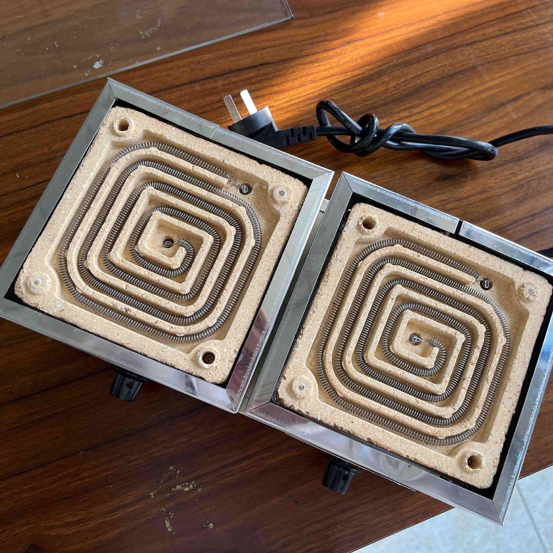 齐威可调温实验室双联万用电炉高温电炉工业电子万用加热炉