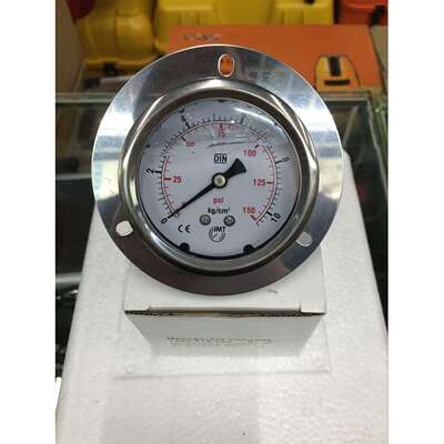 IMT耐震压力表DIN YN60ZT 10KG 150PSI 螺纹1/4 轴向带边