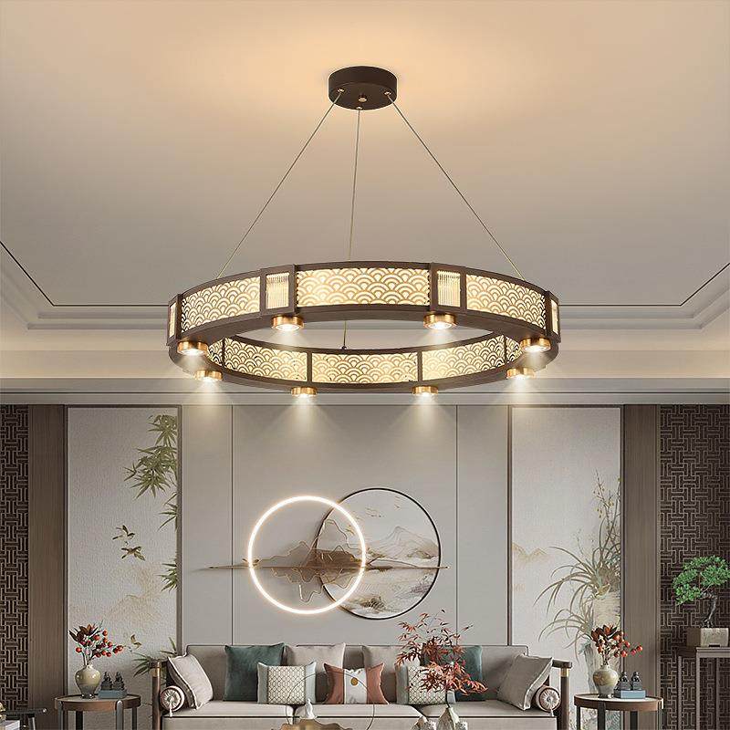 新中式吊灯客厅灯现代简约家用大气卧室餐厅灯复古禅意中国风灯具,鲜花速递/花卉仿真/绿植园艺,割草机/草坪机,淘宝优惠券,粉丝福利购,淘宝优惠卷