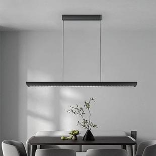 全光谱一字极简餐厅吊灯长条灯北欧网红个性办公室灯咖啡厅灯具