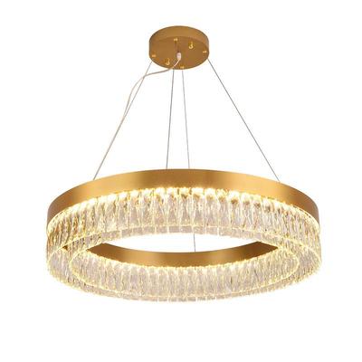 轻奢水晶吊灯客厅简约后现代圆形环形个性艺术吧台餐厅卧室灯灯具