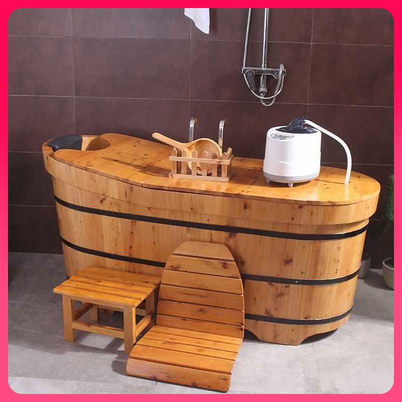 香柏木沐浴桶成人泡澡桶洗澡桶木桶浴足熏蒸实木桶儿童浴缸