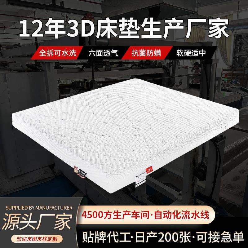 护脊3D冰丝环保床垫软硬适中成人冬夏两用家用卧室透气床垫子