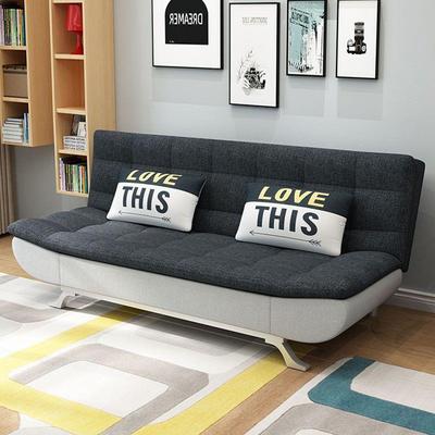 客厅多功能布艺沙发实木可折叠可拆洗两用出租房沙发床小户型简约
