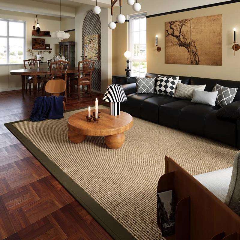 新款客厅地毯沙发地垫卧室简约高级免洗轻奢茶几床边家用耐脏垫子