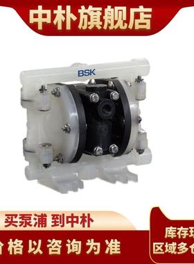 BSK气动隔膜泵P06PP-PTT4-B 1/4寸微小型往复水泵酸碱流体输送泵