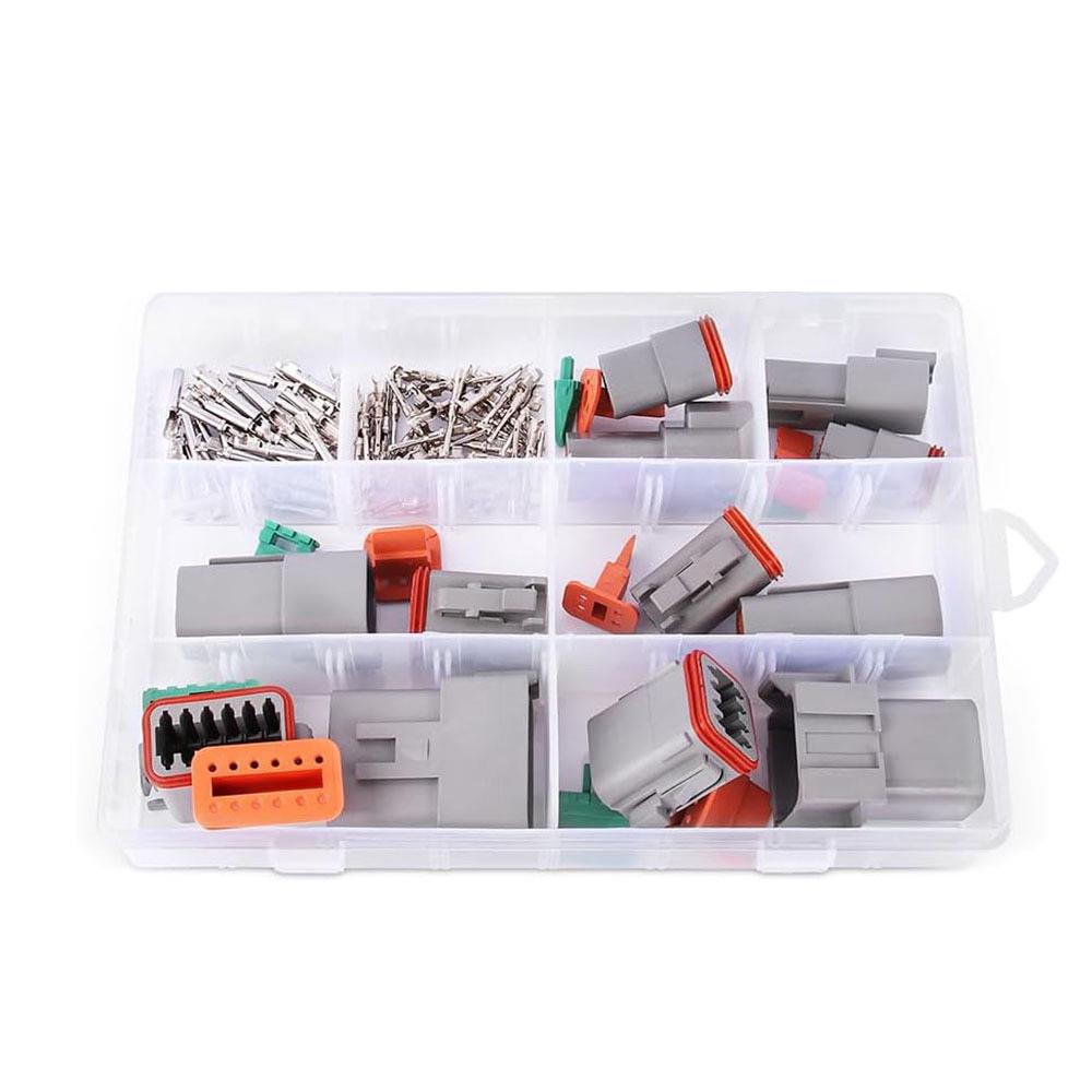 跨境 94pcs盒装 DT系列2-16针汽车连接器/公母防水接插件套装