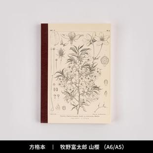 【2023】HOBONICHI 方格本 A6/A5尺寸 牧野富太郎 hobo手帐本周边