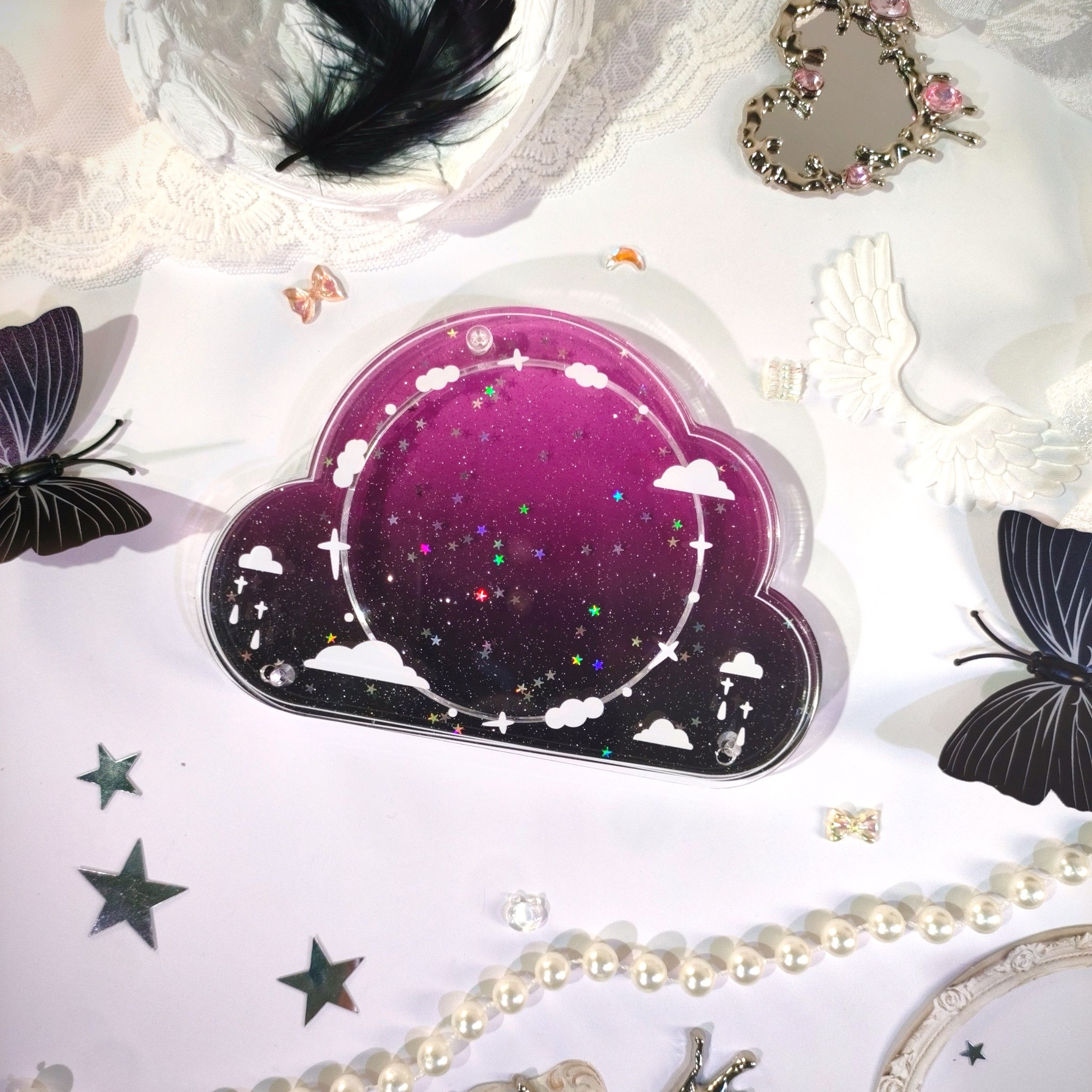 【糖匣】云中心事  亚克力云朵吧唧砖谷美原创吧唧框徽章谷子收纳,模玩/动漫/周边/娃圈三坑/桌游,谷美,淘宝优惠券,粉丝福利购,淘宝优惠卷