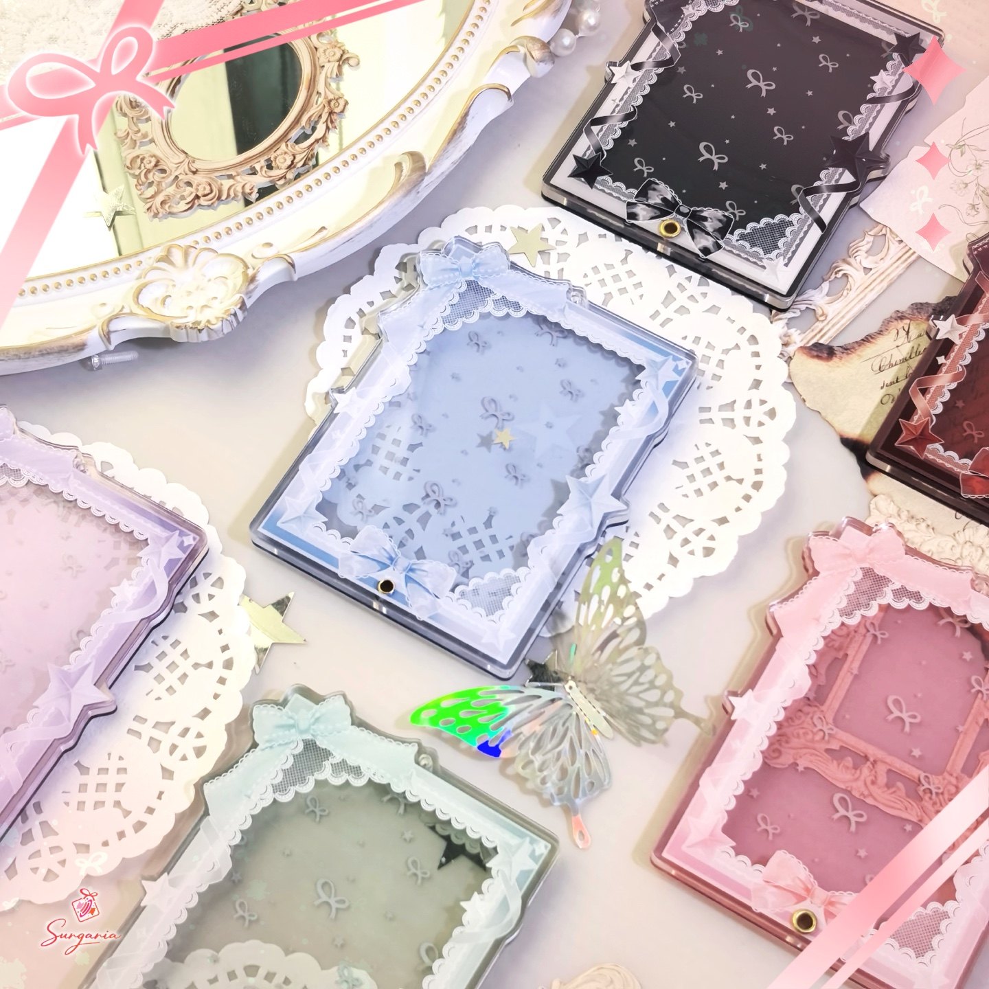 【糖匣】亚克力谷美卡套卡框装饰小卡3.5寸卡砖韩娱谷子蕾丝心结,模玩/动漫/周边/娃圈三坑/桌游,谷美,淘宝优惠券,粉丝福利购,淘宝优惠卷