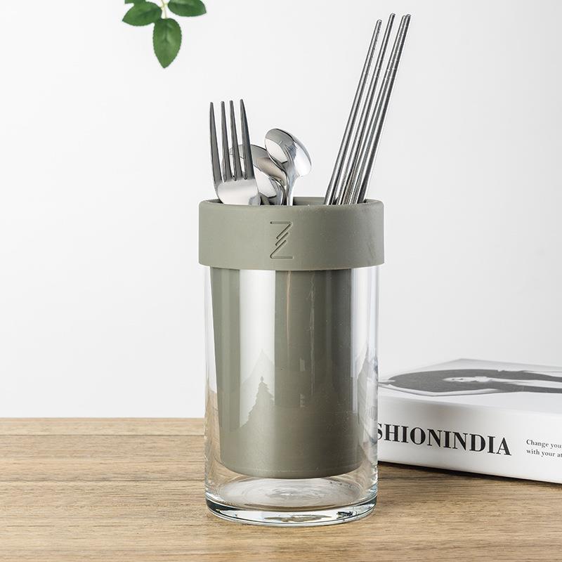 帕莎帕琦pasabahce 厨房筷子筒沥水餐具收纳盒勺子叉筷子