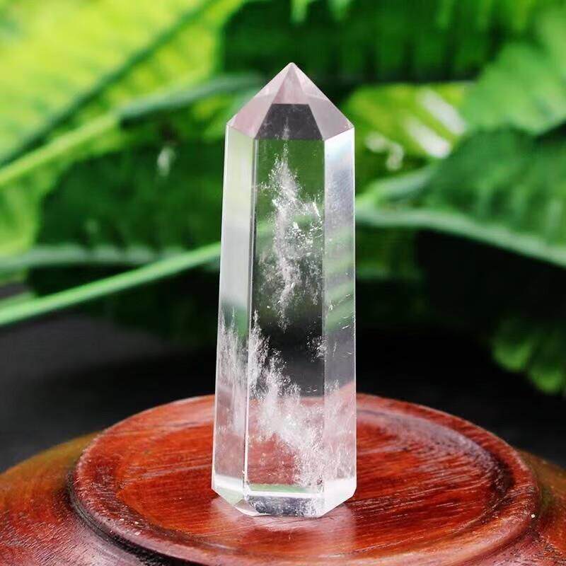 天然水晶原石白水晶柱紫水晶宝石消磁矿石杂石莹石黄粉水