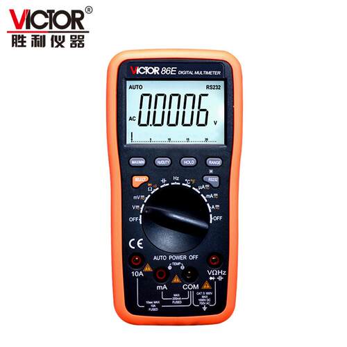 胜利仪器高精度四位半数字万用表VC86E全自动保护防烧数显多用表