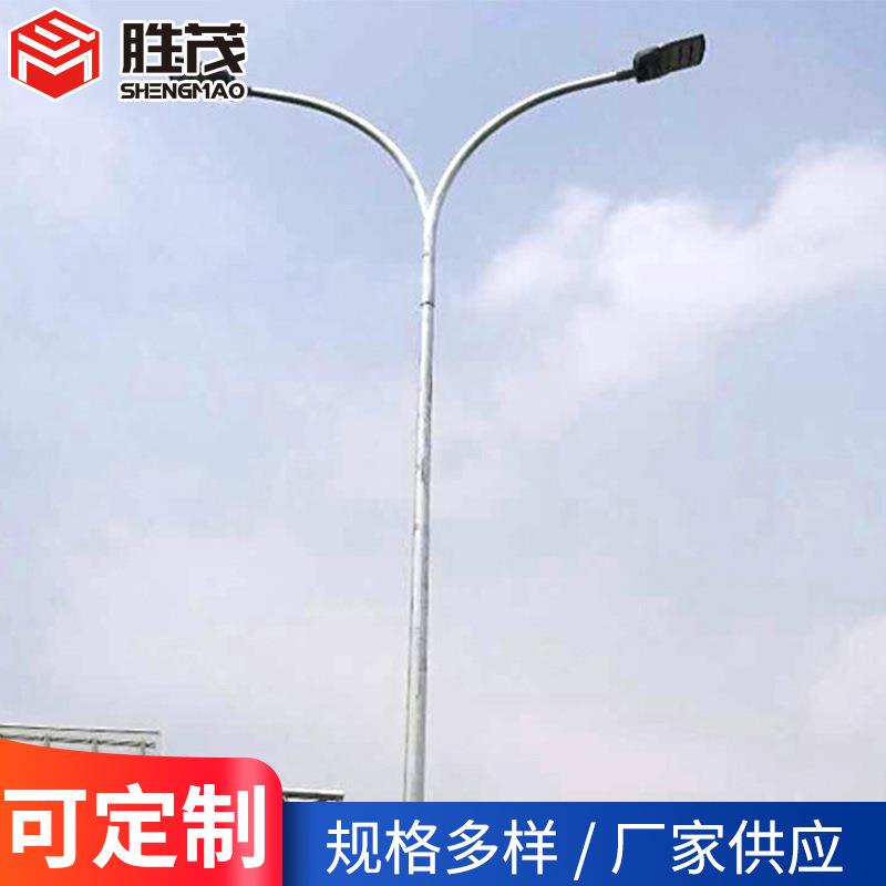 交通标志牌高杆路灯厂家 单柱式单悬臂F杆 安全标示牌立柱