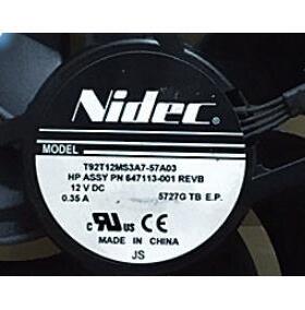 原装 NIDEC CPU 风扇 T92T12MS3A7 超静音 4针高转速 12V 0.35A