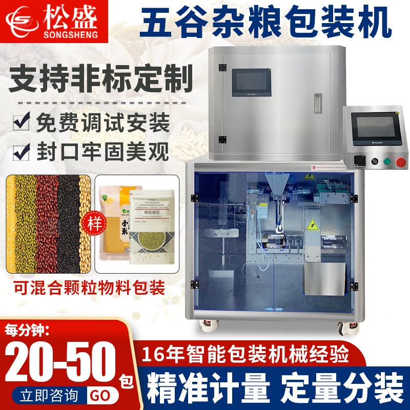 五谷杂粮给袋式包装机坚果大米红豆包装机全自动颗粒给袋式包装机