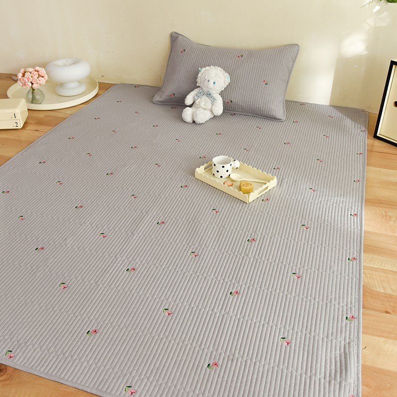 A类爬爬a垫保护套亲肤纯色夹棉地垫布套防尘罩防滑爬行垫上的毯子