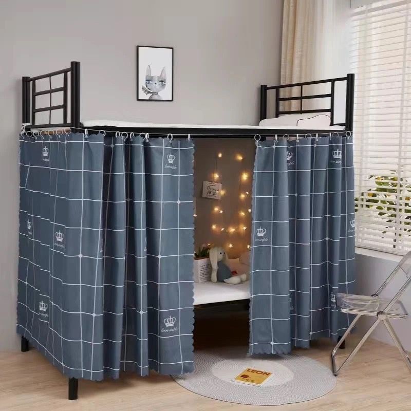 学生宿舍遮光床帘上下铺通用床遮挡帘围挡布寝室T下桌帘子窗帘单