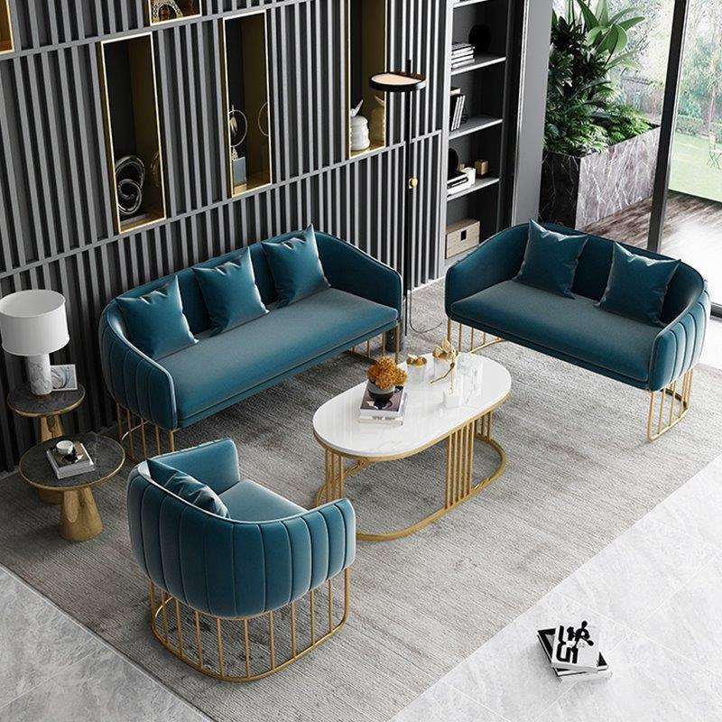 简约现代办公沙发茶几组合办公室休息区接待室商务创意休闲沙发