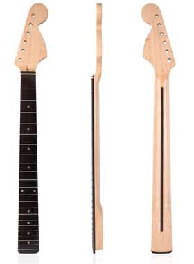 [本色哑光]22品ST大头枫木琴柄玫瑰木指板琴颈背中线for ST Strat