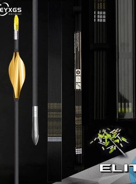 碳铝箭潘神ELITE碳包铝内径3.2mm纯碳箭反曲弓射箭复合.弓直筒箭