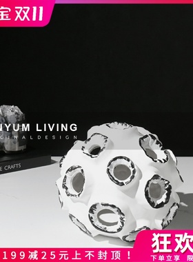 简约现代创意售楼处软装饰品家居客厅电视柜样板房X间工艺品摆件