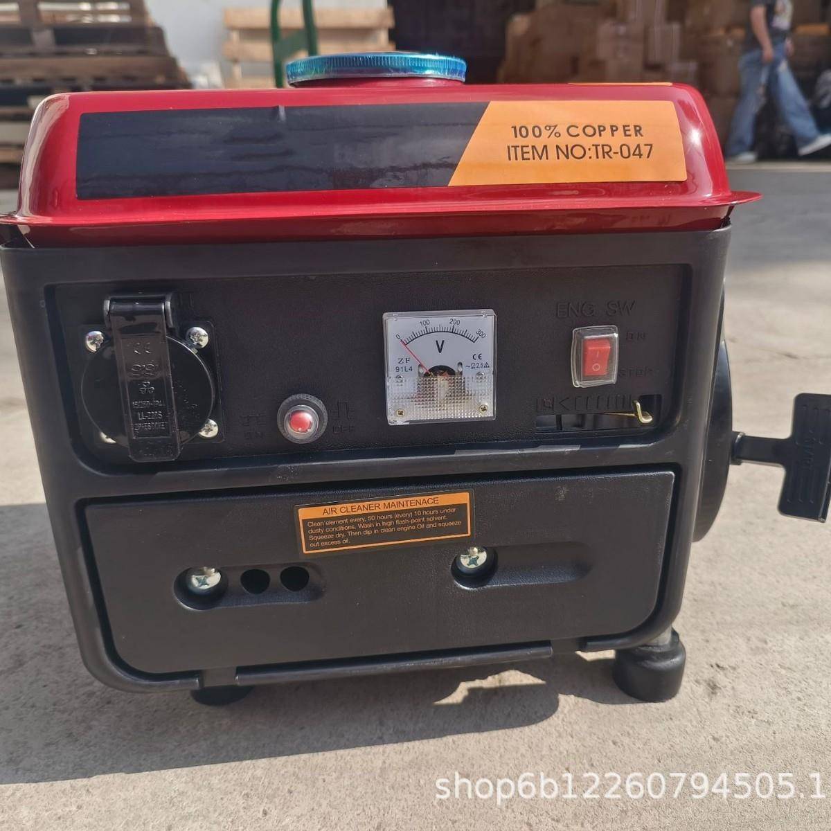 全铜迷你汽油发电机220V900W外贸便携小巧铜线出口工厂