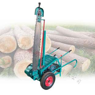 大型开木断料电链锯链条导板电锯自由行走方便移动电链锯机