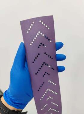 70x420mm 70x400mm 多孔砂纸 紫色旋风干磨砂纸 陶瓷磨料紫砂