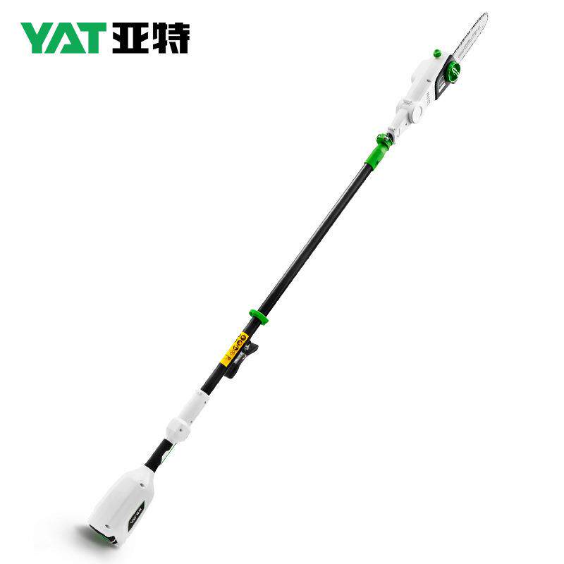 亚特YT4389充电式高枝锯 40V锂电可伸缩电动修枝剪园林绿化工具