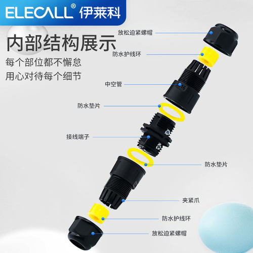 户外防水连接器电线电缆中间快速接线连接器防雨分线盒可埋地泡水