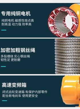 重型卷扬机1吨2吨3吨5t吨380v提升机电动牵引葫芦建筑工地起重机