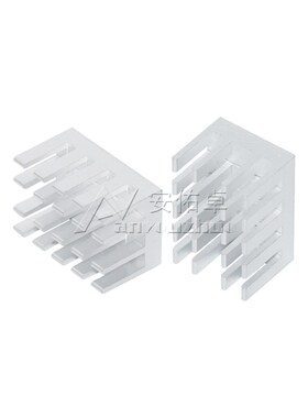 散热片 19*13*11MM 银色开槽 破槽 纯铝制散热器 路由CPU散热片