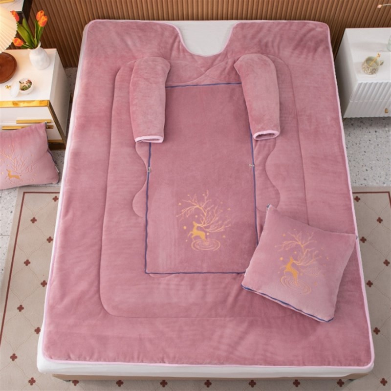 2024新款加厚多功能可穿抱枕z被子两用可折叠小汽车载午休毯懒人