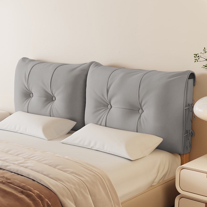 枕边软垫猫爪布带l靠垫2025流行带枕边靠垫可拆卸和可清洗的靠垫