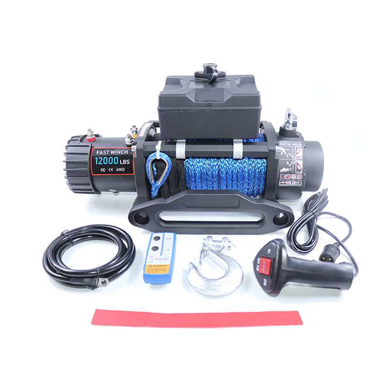 电动绞盘12000磅12v24v车载吊机建筑葫芦拖车绞盘家用小型电绞盘