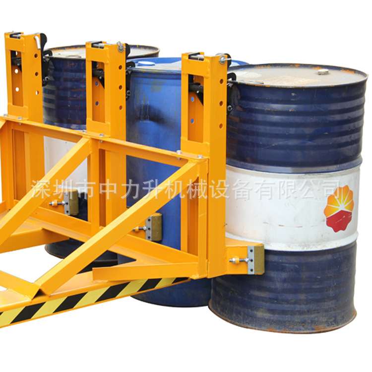 油桶夹具DG1500C 叉车专用重型油桶夹 黑鹰嘴油桶搬运夹