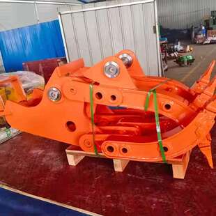 电动卷扬机甘蔗装载机械抓中型挖机夹子多功能挖机前爪子