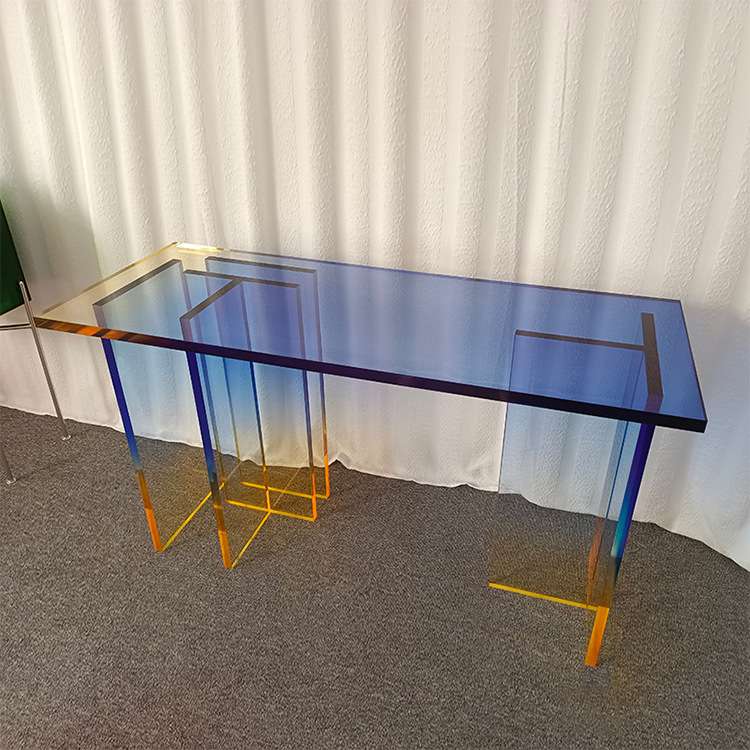 现代设计师入户玄关桌子简约靠墙玄关台轻奢条案亚克力装饰玄关柜