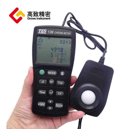 泰仕TES-136色温照度仪 色度计 色温色度仪 照度计TES136