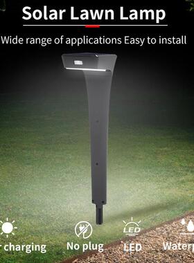 跨境亚马逊Temu太阳能草坪灯户外庭院灯家用别墅LED地插草坪灯