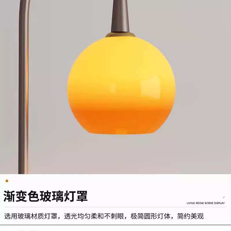 CASA中古柚子落地灯客厅沙发旁置物架一体茶几收纳卧室床头氛围灯