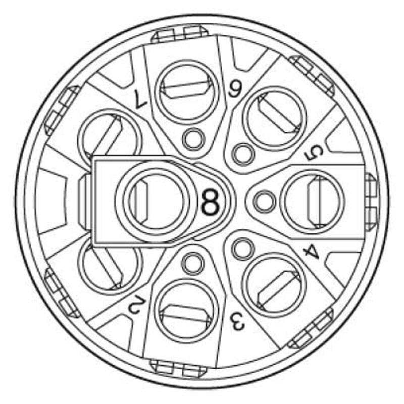 菲尼克斯连接器8芯M12孔式直头 SACC-M12FS-8CON-PG 9-SH