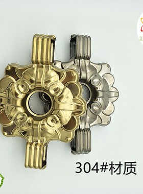304宝莲花钛金 欧式不锈钢装饰花欧式不锈钢装饰配件庭院大门装饰