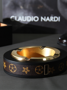 烟灰缸家用客厅北欧轻奢复古风高级感男士生日礼物样板间装饰摆件