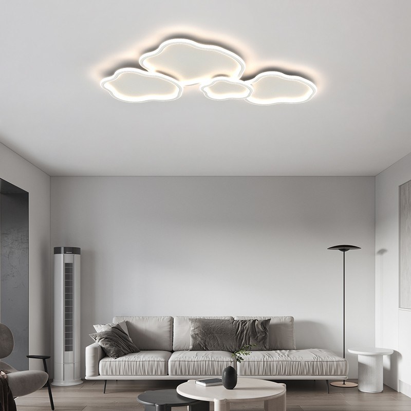 客厅主灯简约现代大气大灯北欧极简云朵吸顶灯创意卧室餐厅灯具