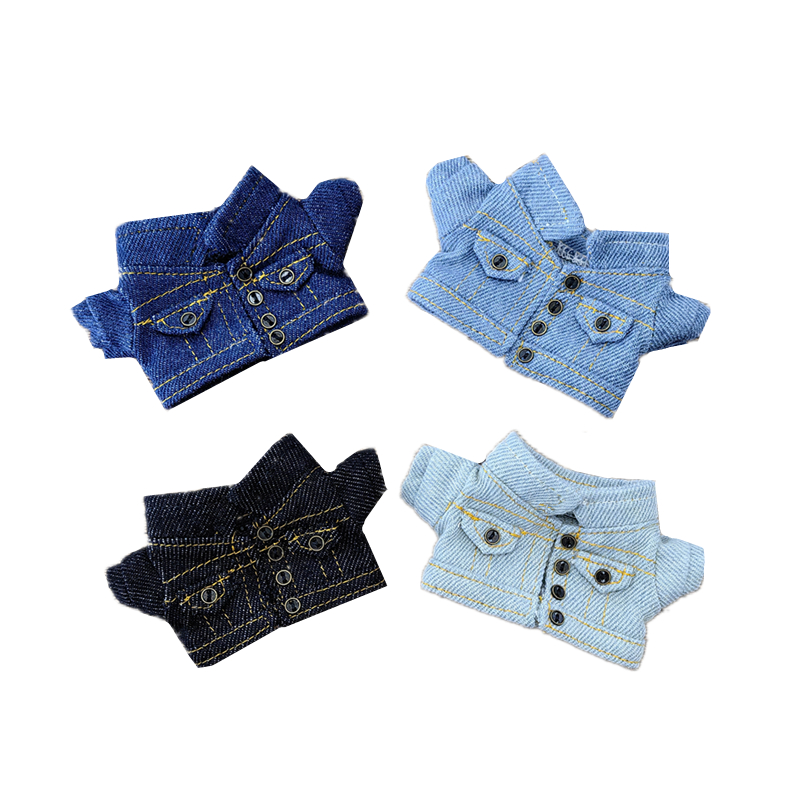 娃衣20cm15cm10cm十厘米棉花娃娃正常体胖胖体海星体公仔牛仔外套