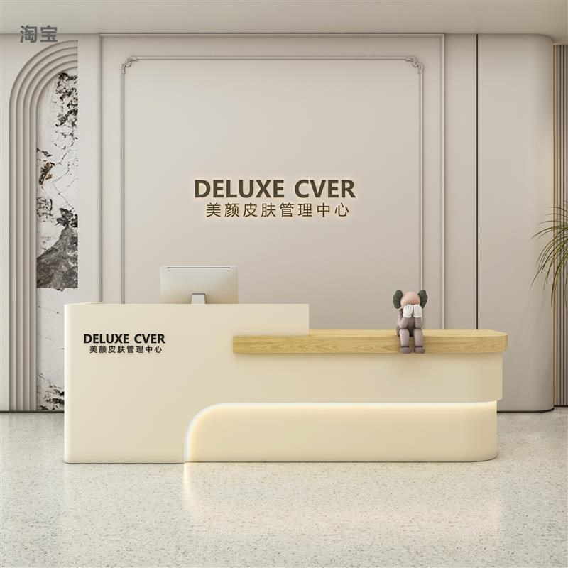 美容院收银台理发服装花店吧台舞蹈室收银台养生馆前台公司接待台