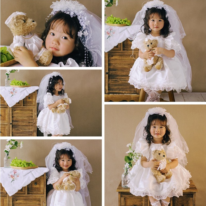 儿童摄影主题服装白纱裙公主复古女孩艺术照头纱宝宝洋派衣服花童,童装/婴儿装/亲子装,儿童演出服,淘宝优惠券,粉丝福利购,淘宝优惠卷