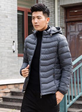 2021新款男士轻薄小棉袄短款冬季羽绒棉服外套男装工作服棉衣冬装